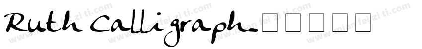 Ruth Calligraph字体转换